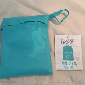 Teal 100% polyester laundry bag